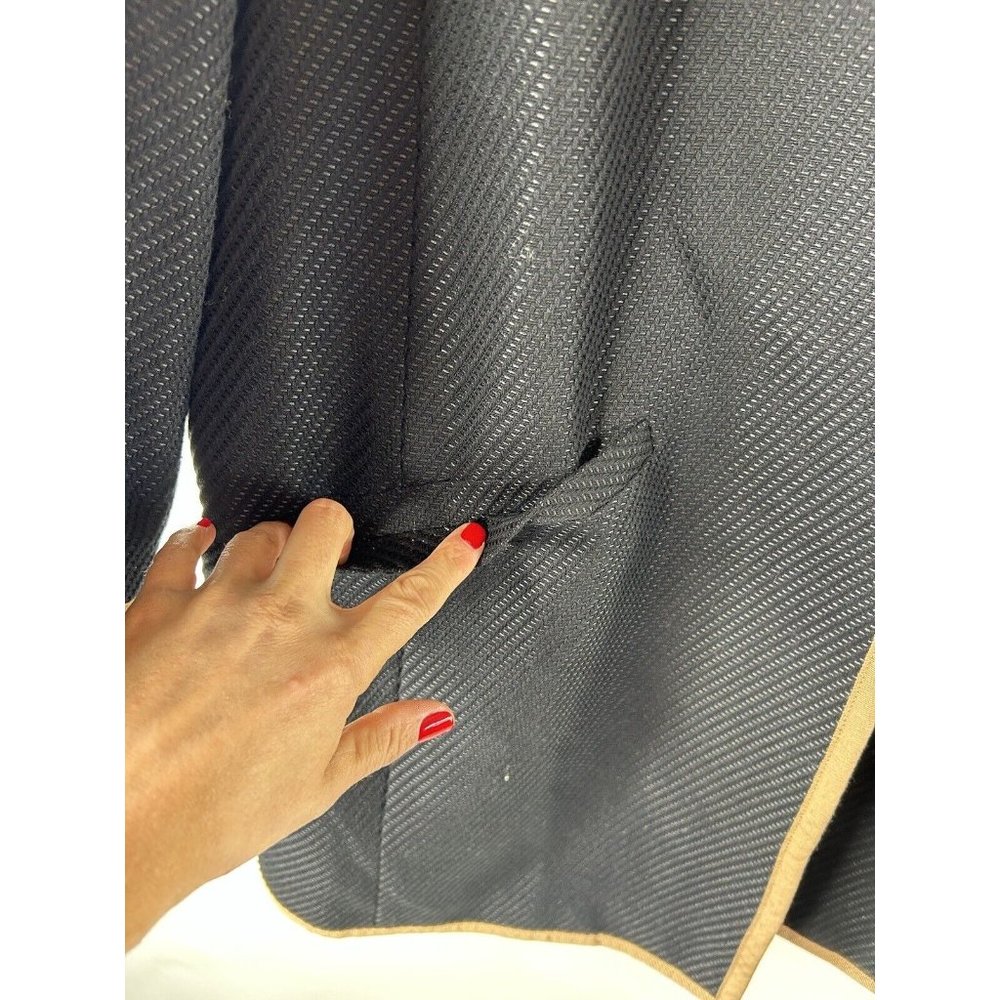 Talbots Color Block Lightweight Over Coat Trench … - image 4